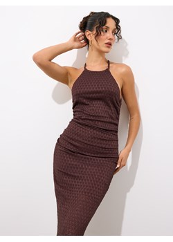 Mohito - Brązowa sukienka maxi - ciemnobrązowy ze sklepu Mohito w kategorii Sukienki - zdjęcie 188083706