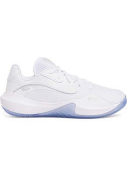 Buty do koszykówki uniseks Under Armour UA Lockdown 7 Low - białe ze sklepu Sportstylestory.com w kategorii Buty sportowe męskie - zdjęcie 188084008