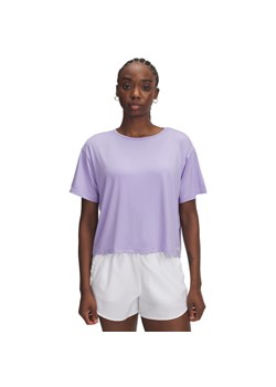 Damska koszulka treningowa Under Armour Motion SS - fioletowa ze sklepu Sportstylestory.com w kategorii Bluzki damskie - zdjęcie 188084096
