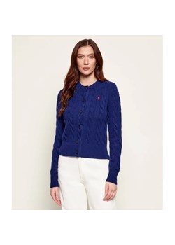 POLO RALPH LAUREN Wełniany kardigan | Slim Fit | z dodatkiem kaszmiru ze sklepu Gomez Fashion Store w kategorii Swetry damskie - zdjęcie 188084188