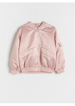 Reserved - Kurtka bomber - pastelowy róż ze sklepu Reserved w kategorii Kurtki dziewczęce - zdjęcie 188087017