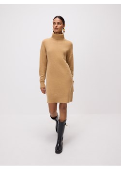 Reserved - Sukienka z wełną - brązowy ze sklepu Reserved w kategorii Sukienki - zdjęcie 188087027