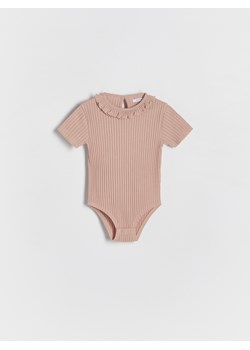 Reserved - Bawełniane body - beżowy ze sklepu Reserved w kategorii Body niemowlęce - zdjęcie 188087287