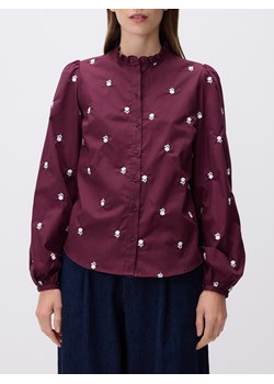 Reserved - Koszula z haftowanym wzorem - bordowy ze sklepu Reserved w kategorii Bluzki damskie - zdjęcie 188087329