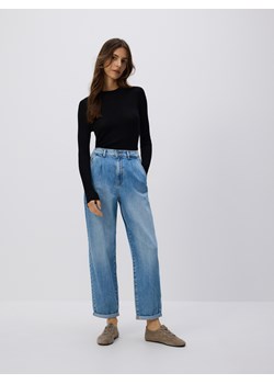 Reserved - Jeansy barrel leg - niebieski ze sklepu Reserved w kategorii Jeansy damskie - zdjęcie 188087648