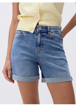 Reserved - Jeansowe szorty z podwiniętymi nogawkami - niebieski ze sklepu Reserved w kategorii Szorty - zdjęcie 188087665