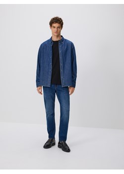 Reserved - Jeansy slim z efektem sprania - granatowy ze sklepu Reserved w kategorii Jeansy męskie - zdjęcie 188087958