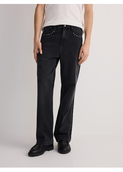 Reserved - Jeansy straight z dżetami - czarny ze sklepu Reserved w kategorii Jeansy męskie - zdjęcie 188087996
