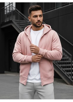 Bluza męska z kapturem różowa Dstreet BX4834 ze sklepu DSTREET.PL w kategorii Bluzy męskie - zdjęcie 188088077