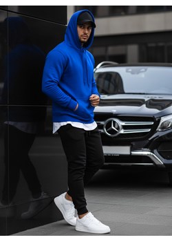 Bluza męska z kapturem niebieska BX2392 ze sklepu DSTREET.PL w kategorii Bluzy męskie - zdjęcie 188088106