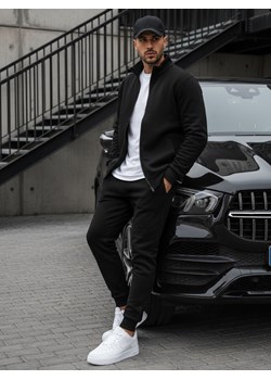Bluza męska rozpinana bez kaptura czarna BX4110 ze sklepu DSTREET.PL w kategorii Bluzy męskie - zdjęcie 188088176