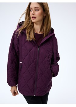 Mohito - Fioletowa kurtka z kapturem - ciemny fiolet ze sklepu Mohito w kategorii Kurtki damskie - zdjęcie 188089228