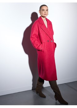 Mohito - Płaszcz z wełną - różowy ze sklepu Mohito w kategorii Płaszcze damskie - zdjęcie 188089276
