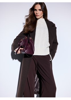 Mohito - Sweter z bawełny i wełny - kremowy ze sklepu Mohito w kategorii Swetry damskie - zdjęcie 188089348