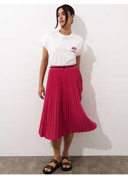 Mohito - Plisowana spódnica midi - różowy ze sklepu Mohito w kategorii Spódnice - zdjęcie 188089416