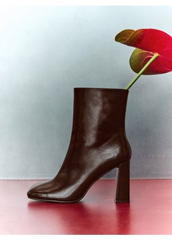 Reserved - Botki na obcasie - brązowy ze sklepu Reserved w kategorii Botki - zdjęcie 188089947