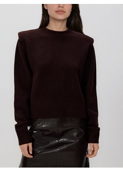 Reserved - Sweter z poduszkami na ramionach - brązowy ze sklepu Reserved w kategorii Swetry damskie - zdjęcie 188090175