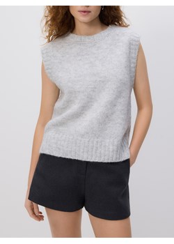 Reserved - Kamizelka z domieszką wełny - jasnoszary ze sklepu Reserved w kategorii Kamizelki damskie - zdjęcie 188090285