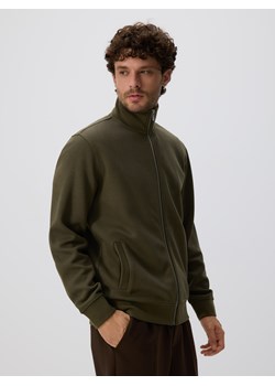 Reserved - Gładka bluza ze stójką - oliwkowy ze sklepu Reserved w kategorii Bluzy męskie - zdjęcie 188091108