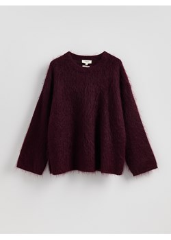Reserved - Sweter z moherem - mahoniowy ze sklepu Reserved w kategorii Swetry damskie - zdjęcie 188091326