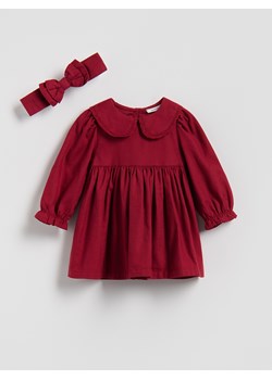 Reserved - Sukienka z opaską - czerwony ze sklepu Reserved w kategorii Komplety niemowlęce - zdjęcie 188091457