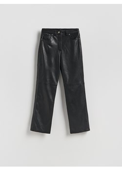 Reserved - Spodnie z owczej skóry - czarny ze sklepu Reserved w kategorii Spodnie damskie - zdjęcie 188091695