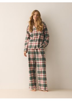 Reserved - Flanelowa piżama w kratkę - zielony ze sklepu Reserved w kategorii Piżamy damskie - zdjęcie 188091706