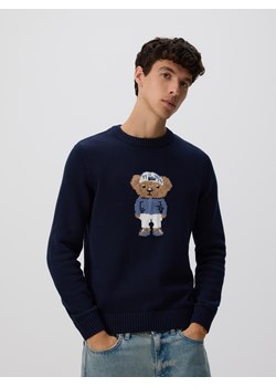 Reserved - Sweter z wyszywanym wzorem - granatowy ze sklepu Reserved w kategorii Swetry męskie - zdjęcie 188091727