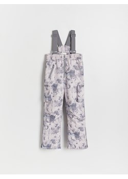 Reserved - Ocieplane spodnie na szelkach - wielobarwny ze sklepu Reserved w kategorii Spodnie dziewczęce - zdjęcie 188091848