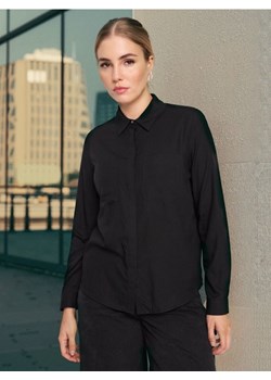 Sinsay - Wiskozowa koszula z kieszeniami - czarny ze sklepu Sinsay w kategorii Koszule damskie - zdjęcie 188092509