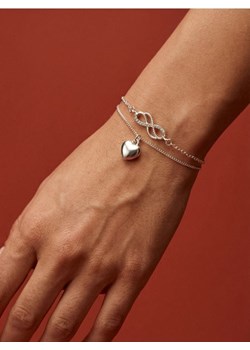 Sinsay - Bransoletka z błyszczącym wykończeniem 2 pack - srebrny ze sklepu Sinsay w kategorii Bransoletki - zdjęcie 188092596