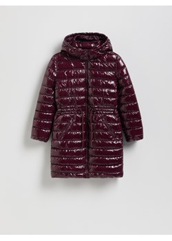 Reserved - Pikowany płaszcz z połyskiem - brązowy ze sklepu Reserved w kategorii Płaszcze dziewczęce - zdjęcie 188093229