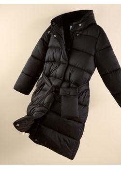 Reserved - Pikowany płaszcz z saszetką - czarny ze sklepu Reserved w kategorii Płaszcze dziewczęce - zdjęcie 188093257