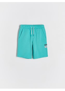 Reserved - Bawełniane szorty - miętowy ze sklepu Reserved w kategorii Spodenki chłopięce - zdjęcie 188093318