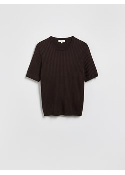 Reserved - T-shirt z dodatkiem CIRCULOSE® - brązowy ze sklepu Reserved w kategorii T-shirty męskie - zdjęcie 188093388