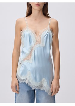 Reserved - Asymetryczny top z koronką - jasnoniebieski ze sklepu Reserved w kategorii Bluzki damskie - zdjęcie 188093406