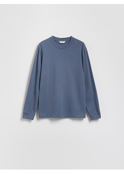 Reserved - Bawełniany longsleeve - granatowy ze sklepu Reserved w kategorii T-shirty męskie - zdjęcie 188093418