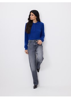 Reserved - Jeansy straight - szary ze sklepu Reserved w kategorii Jeansy damskie - zdjęcie 188093559