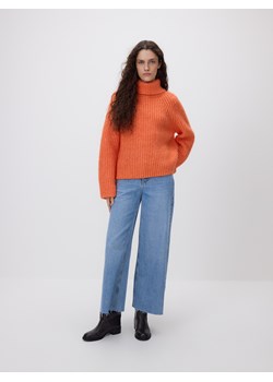 Reserved - Jeansy wide leg z wysokim stanem - niebieski ze sklepu Reserved w kategorii Jeansy damskie - zdjęcie 188093575