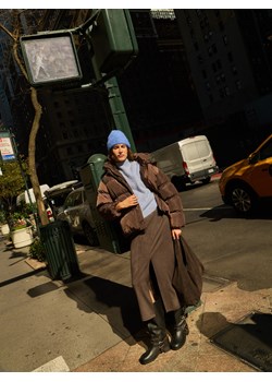 Reserved - Skórzane kozaki biker - czarny ze sklepu Reserved w kategorii Kozaki damskie - zdjęcie 188093736