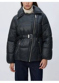 Reserved - Pikowana kurtka z paskiem - szary ze sklepu Reserved w kategorii Kurtki damskie - zdjęcie 188093746