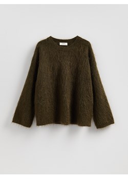 Reserved - Sweter z moherem - oliwkowy ze sklepu Reserved w kategorii Swetry damskie - zdjęcie 188093826