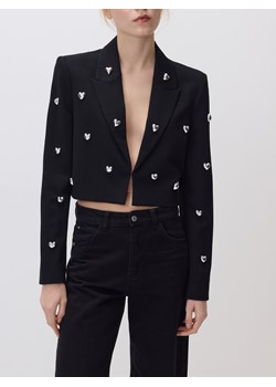 Reserved - Marynarka z aplikacjami - czarny ze sklepu Reserved w kategorii Marynarki damskie - zdjęcie 188093926