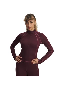 Damski longsleeve treningowy Under Armour UA ColdGear Textured 1/2 Zip - fioletowy ze sklepu Sportstylestory.com w kategorii Kurtki damskie - zdjęcie 188094198