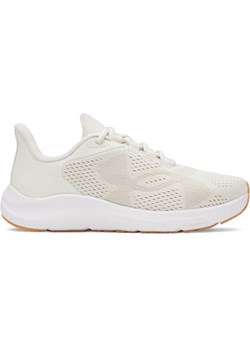Damskie buty do biegania Under Armour UA W Charged Pursuit 4 Big Logo - beżowe ze sklepu Sportstylestory.com w kategorii Buty sportowe damskie - zdjęcie 188094239