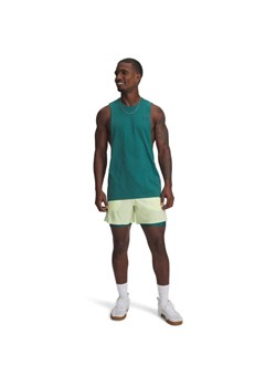 Męskie spodenki treningowe Under Armour UA Icon Fleece HZ Hoodie - żółte ze sklepu Sportstylestory.com w kategorii Spodenki męskie - zdjęcie 188094255