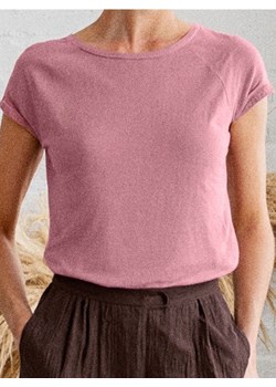 Sinsay - Koszulka z krótkim rękawem - różowy ze sklepu Sinsay w kategorii Bluzki damskie - zdjęcie 188094509