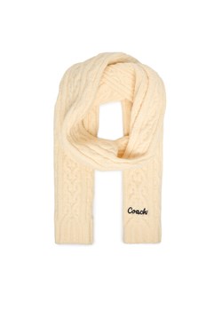 Szalik Coach CCL89 Écru ze sklepu eobuwie.pl w kategorii Szaliki i chusty damskie - zdjęcie 188094665