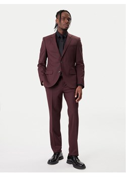 HUGO Garnitur Henry/Getlin 232X 50547345 Brązowy Slim Fit ze sklepu MODIVO w kategorii Garnitury męskie - zdjęcie 188095558