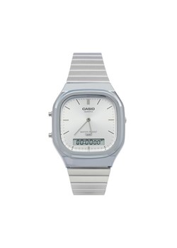 Casio Zegarek AQ-240E-7AEF Srebrny ze sklepu MODIVO w kategorii Zegarki - zdjęcie 188095616